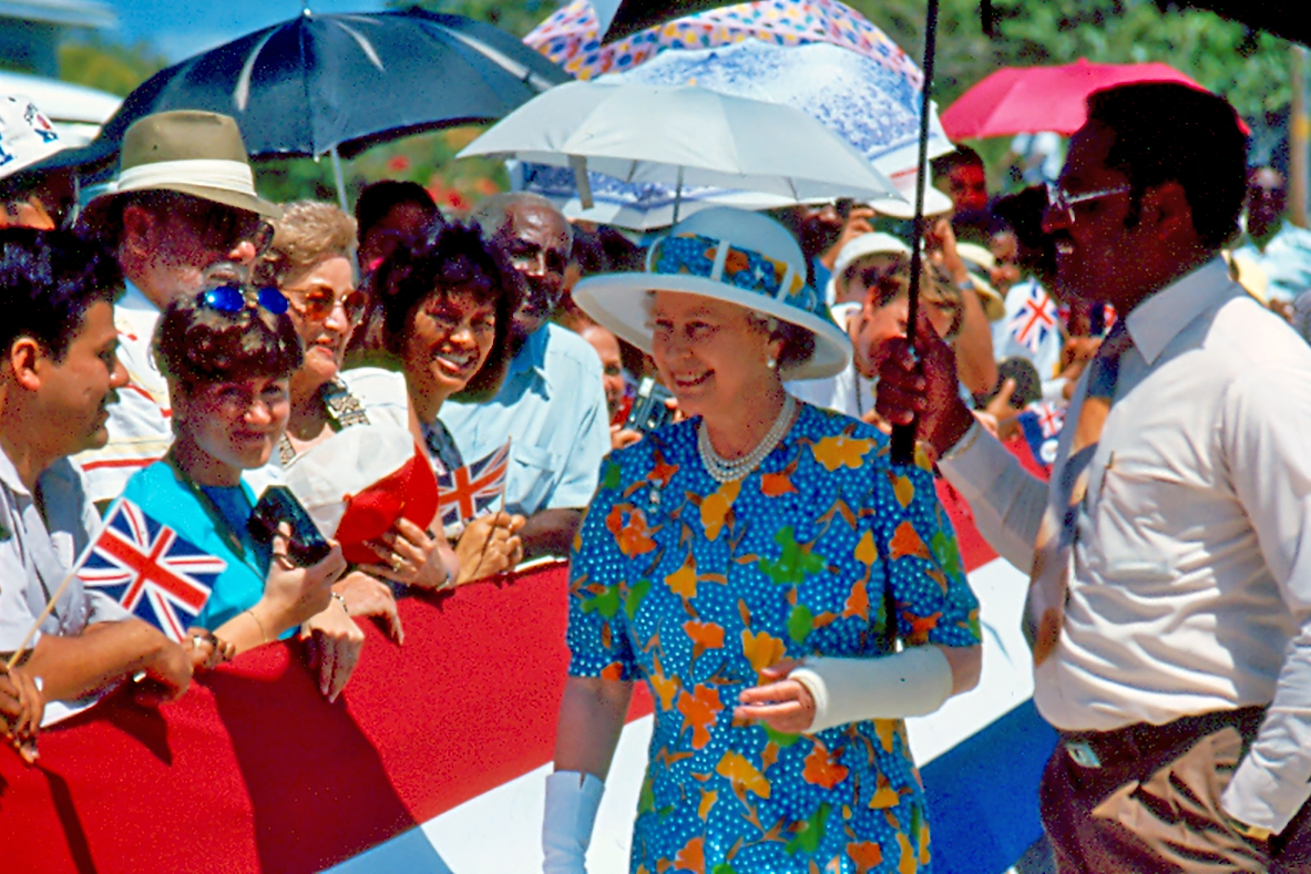 During her visits, the Queen received a warm welcome from the people of the Cayman islands.